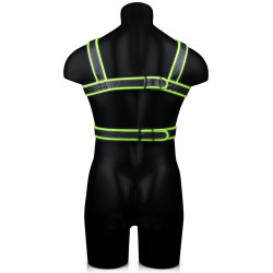 Ouch! Glow Harnais phosphorescent Glow Body Noir